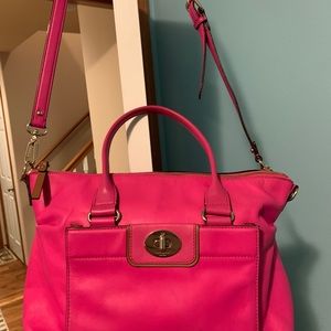 kate spade New York pink leather handbag